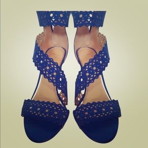 Jessica Simpson Suede Lace High Heel Sandal